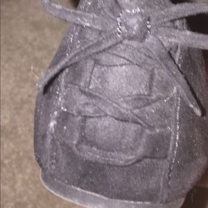 Girl’s black suede flats